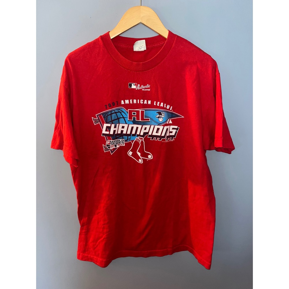Vintage 2007 Boston Red Sox American League Champions MLB T Shirt Large